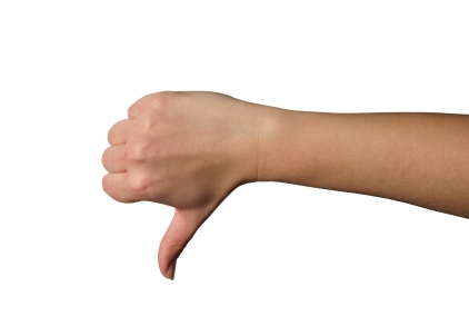 Resulta ng larawan para sa Thumbs Down Hand Gesture